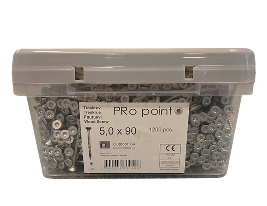 Wood screw outside C4+ large pack , speed+ thread Pro-Point - 19