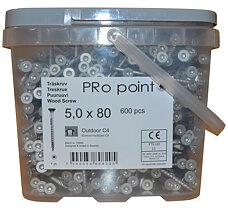 Träskruv ute  C4+  storpack  , speed+ gänga Pro-Point
