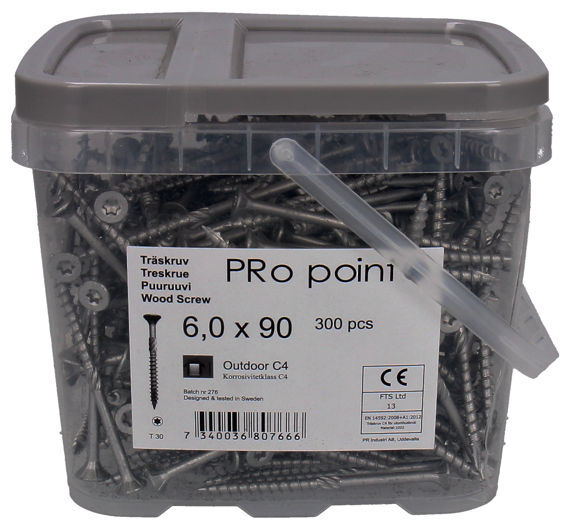 Wood screw outside C4+ large pack , speed+ thread Pro-Point - 13