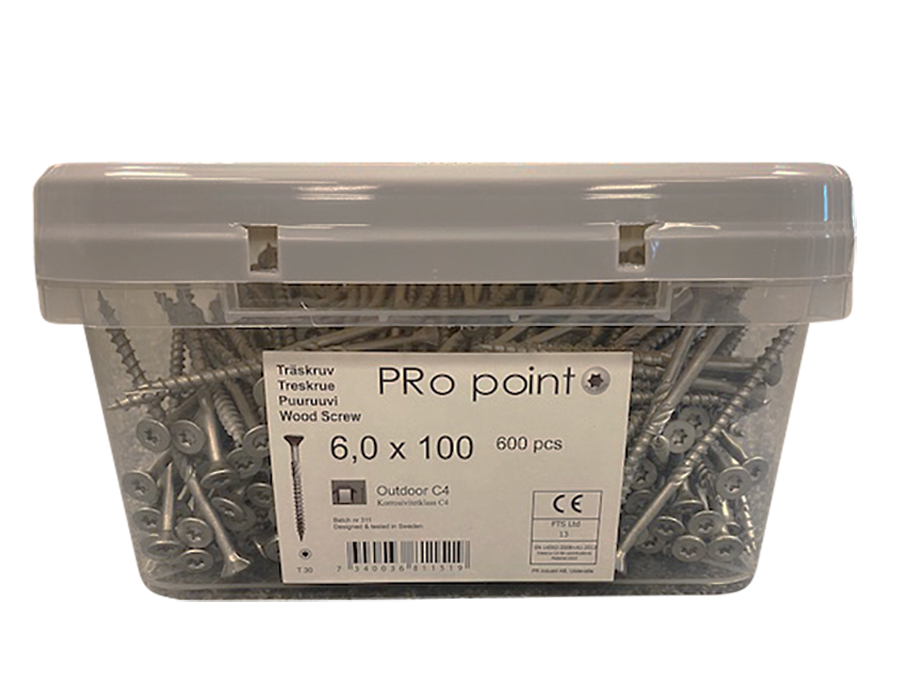 Wood screw outside C4+ large pack , speed+ thread Pro-Point - 17