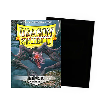Dragon Shield: Black - Matte Sleeves - Standard Size