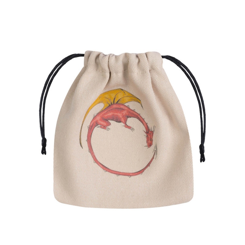 Q-workshop: Dragon Beige & Multicolor Dice Bag