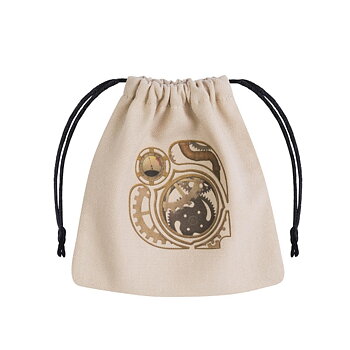 Q-workshop: Steampunk Beige & Multicolor Dice Bag