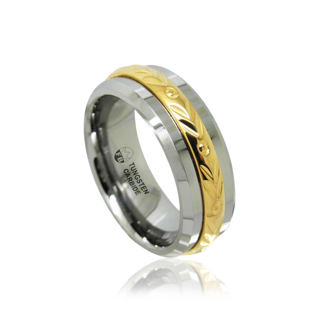 Ring - Amors Gyllene Pilar - Tungstensring Design Högblank  - 3