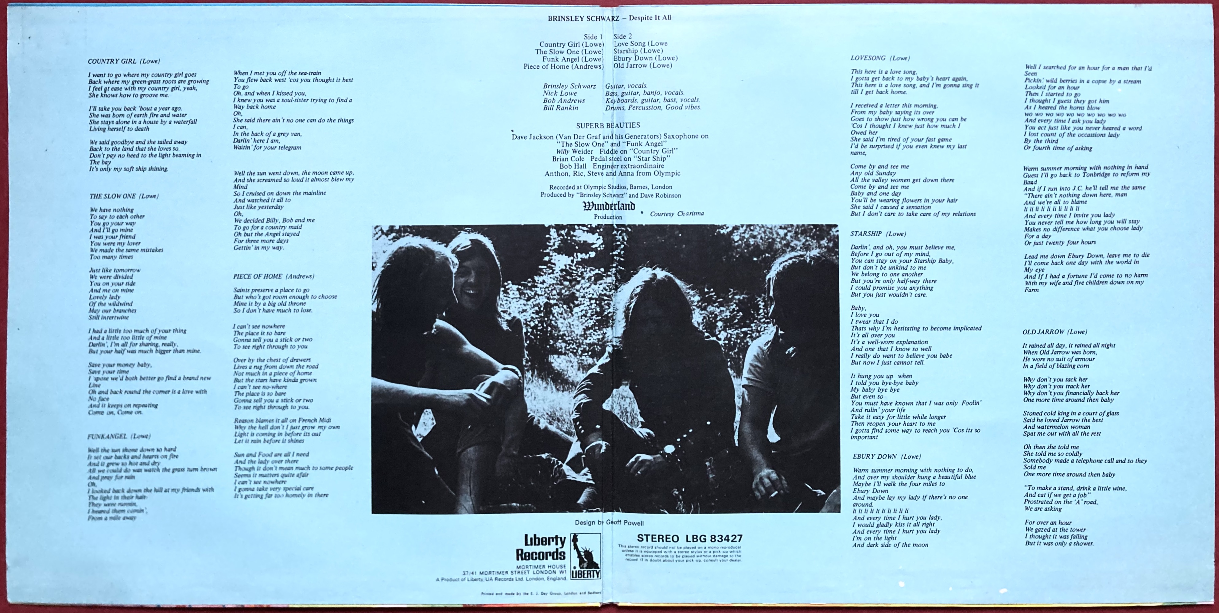 BRINSLEY SCHWARZ - Despite it all UK-orig LP 1970 - 3