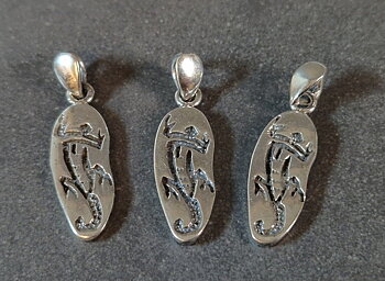 Navajo Gekko / Odla  Silver Hänge