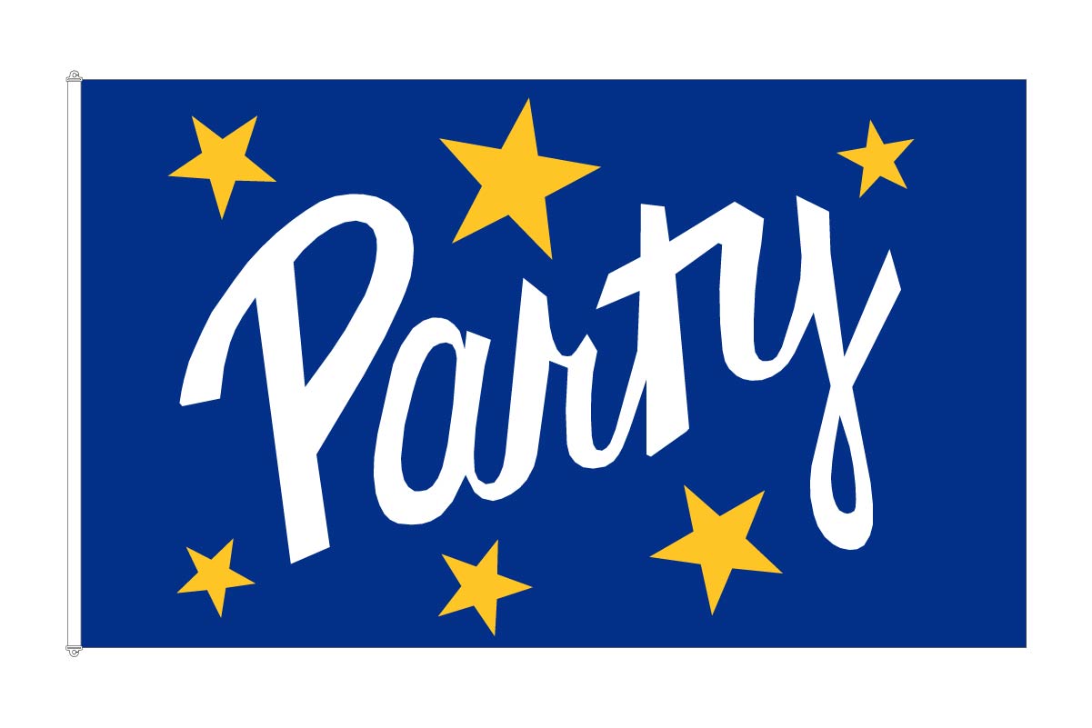 Party flagga 180x300 cm
