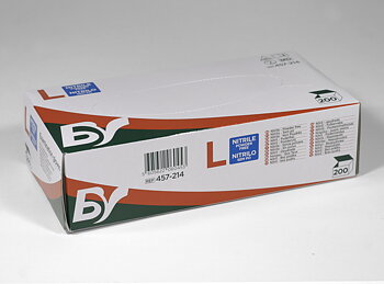 Examination gloves Nitrile size L, 200 pcs