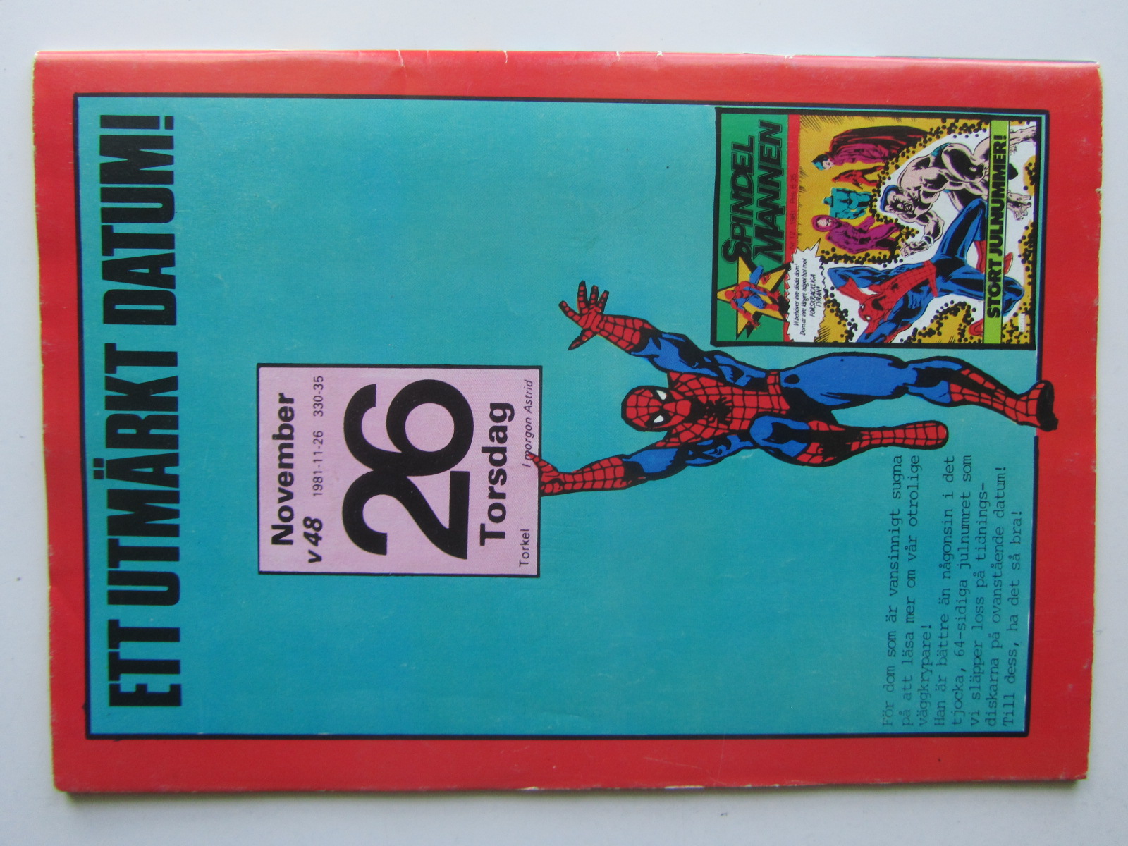 Spindelmannen 1981 11 Vg+ - 2