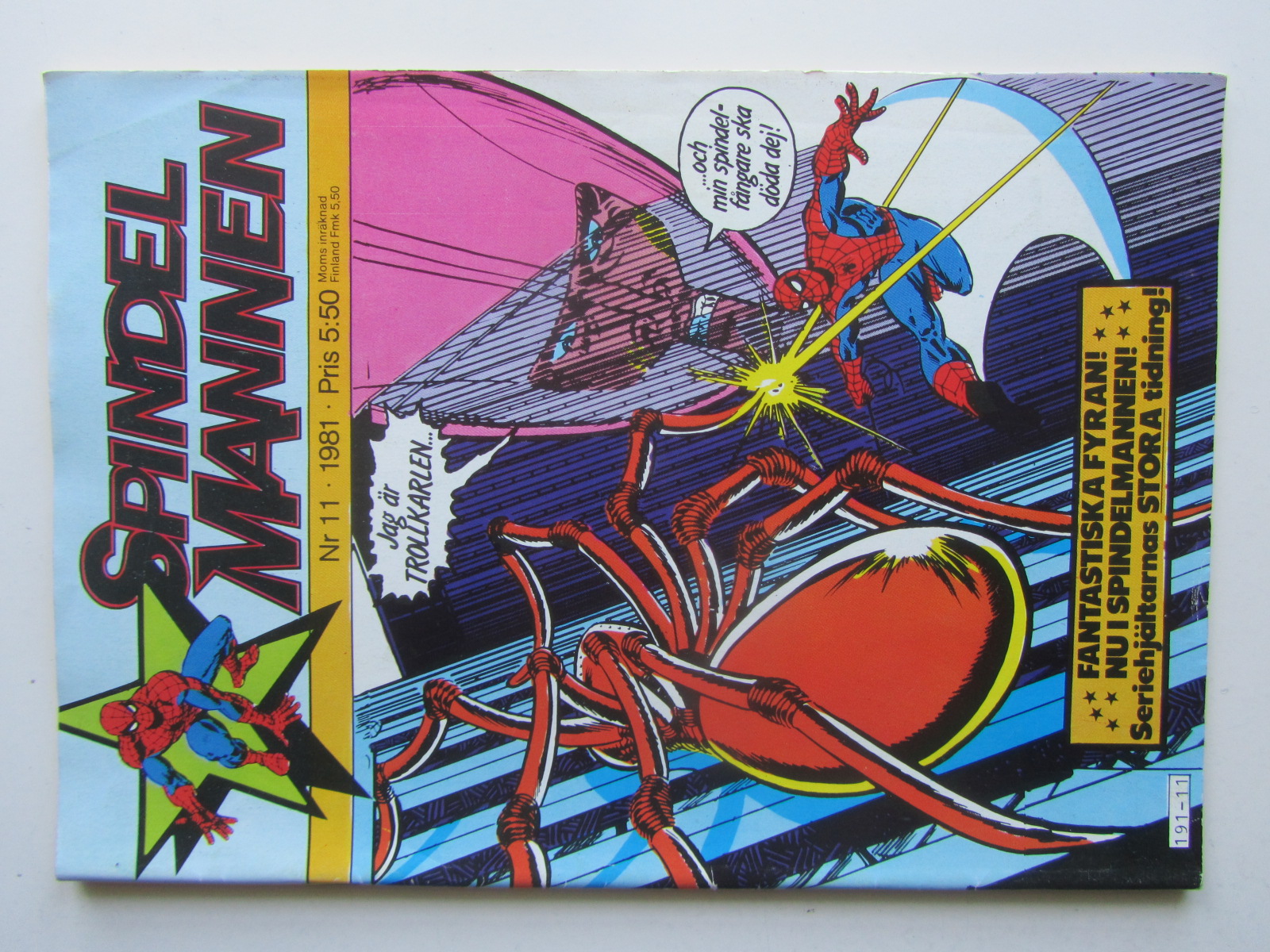 Spindelmannen 1981 11 Vg+
