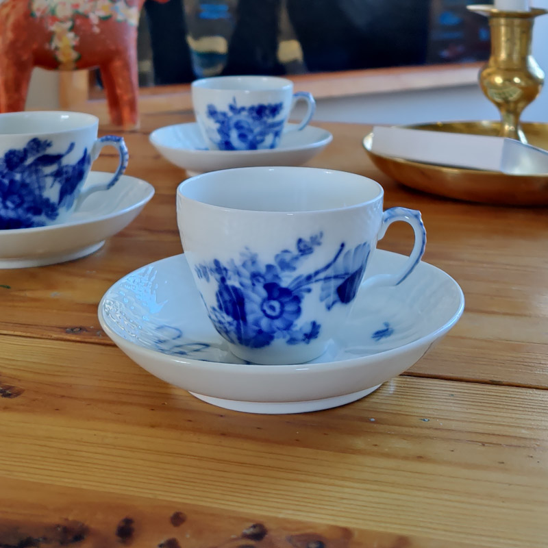 Blå blomster kaffekopp 1549 från Royal Copenhagen