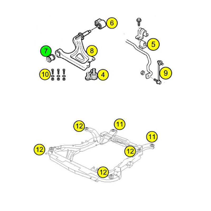 Bussning främre bärarm 9-5 (7)