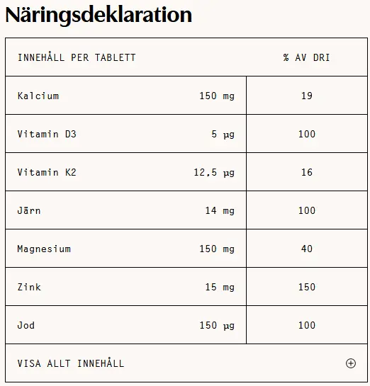 Multi mineral från great earth