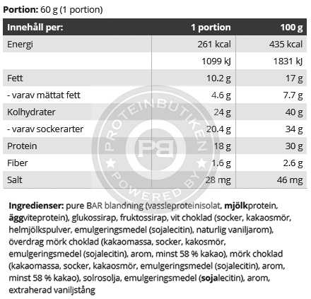 Pure BAR Premium 60g DBL Chocolate - 3