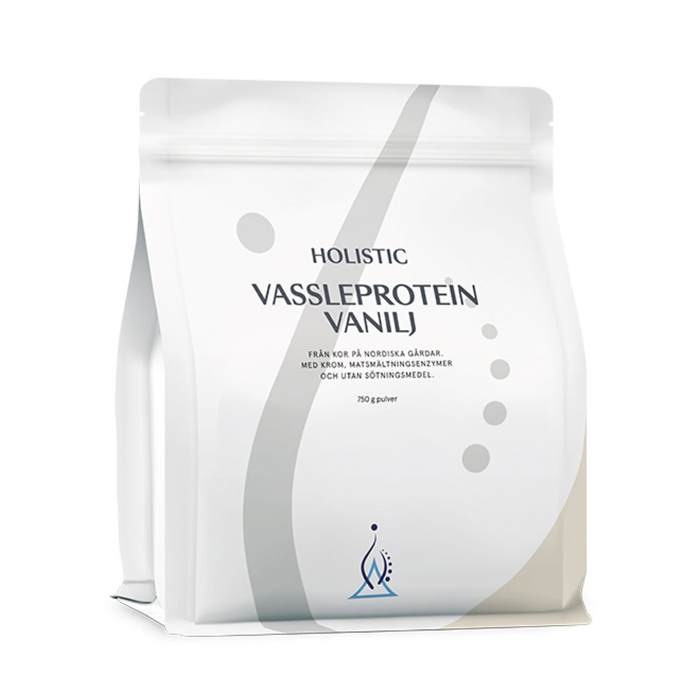 Vassleprotein Vanilj 750 g Holistic