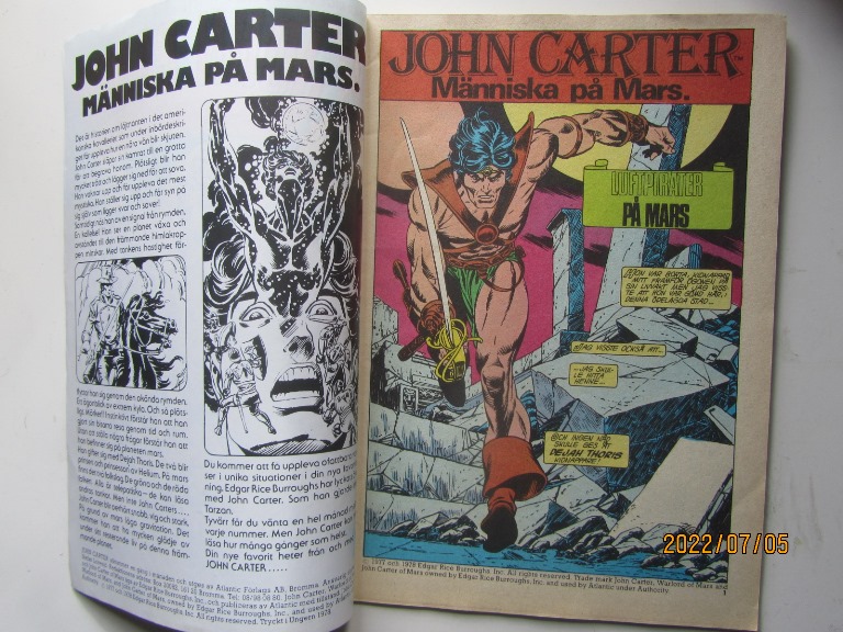 John Carter 1978 01 Vg+ - 3