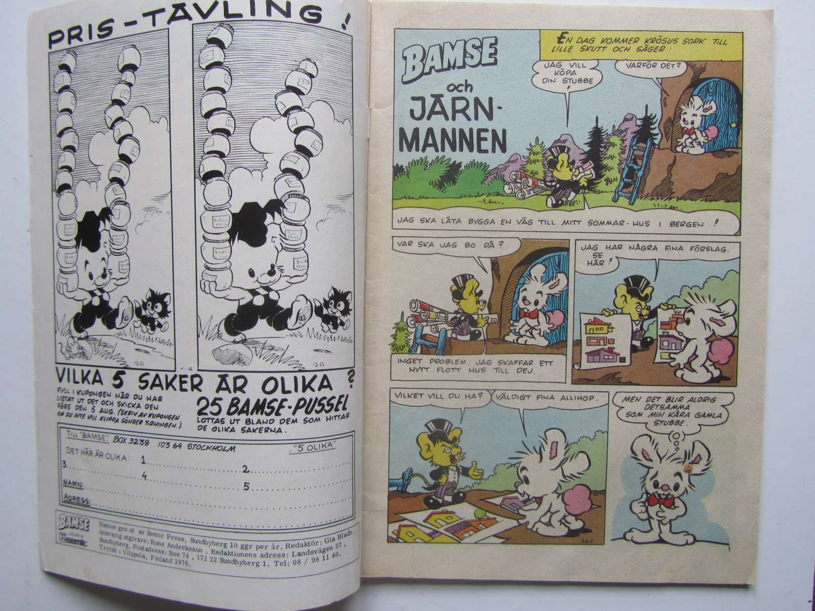 Bamse 1976 06 Good - 3