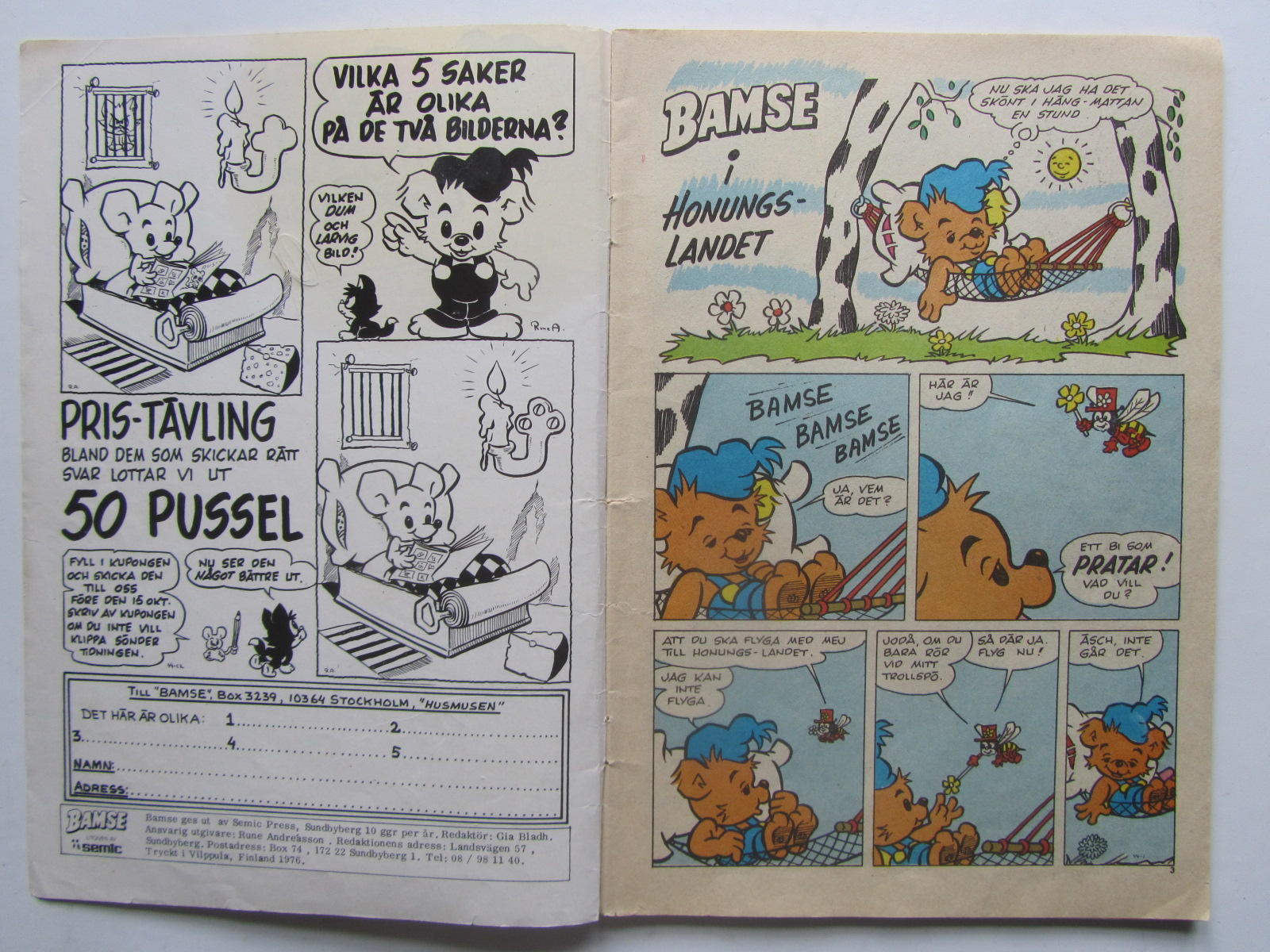 Bamse 1976 08 Good - 3
