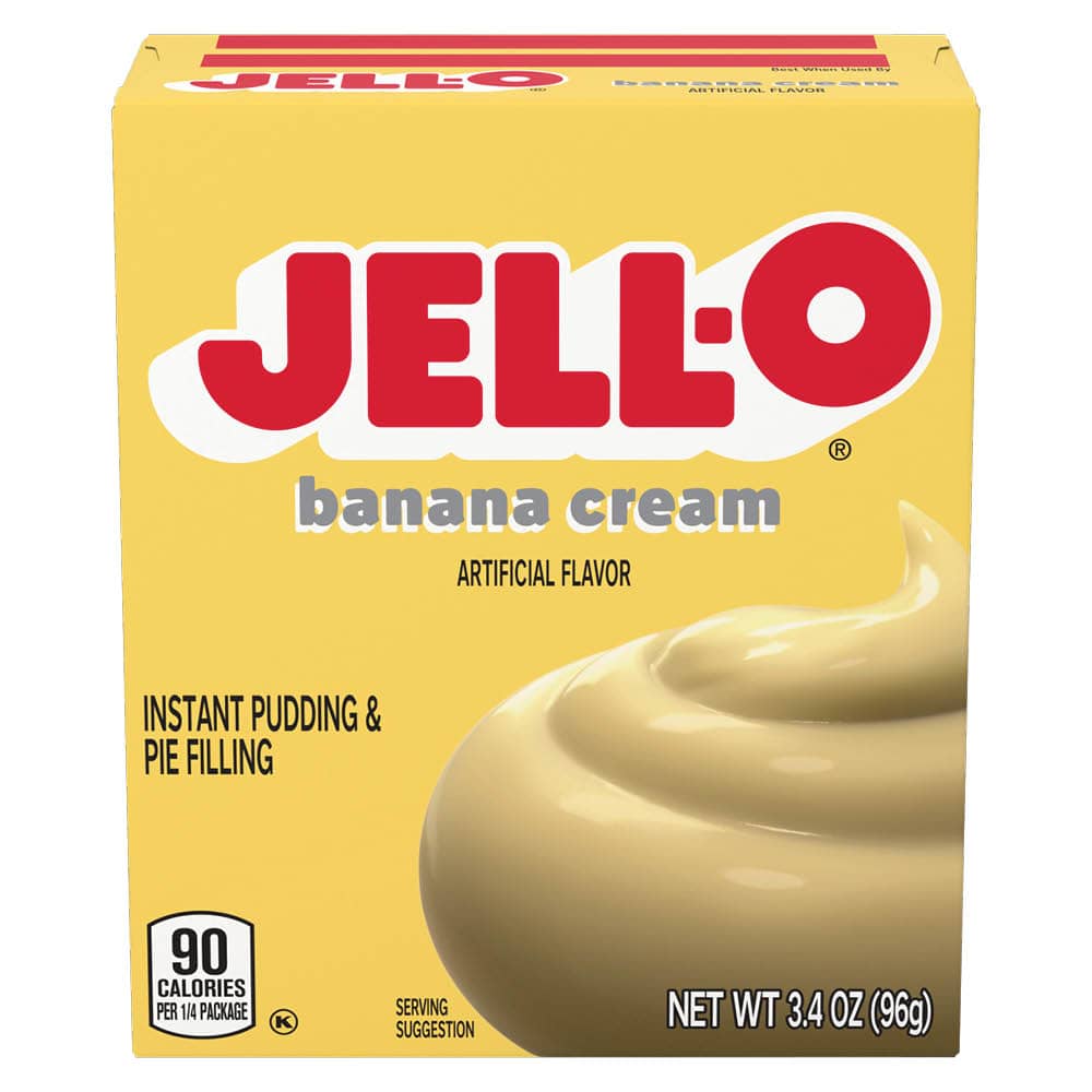 Jell-O Banana Cream Instant Pudding 96 g – bananpudding
