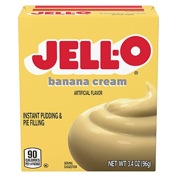 Jell-O Banana Cream Instant Pudding 96 g – bananpudding