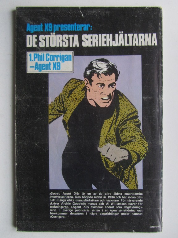 Agent X9 1972 05 Vg - 2