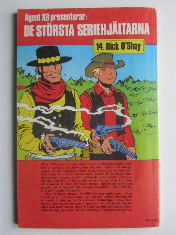 Agent X9 1973 10 Vg+ - 2