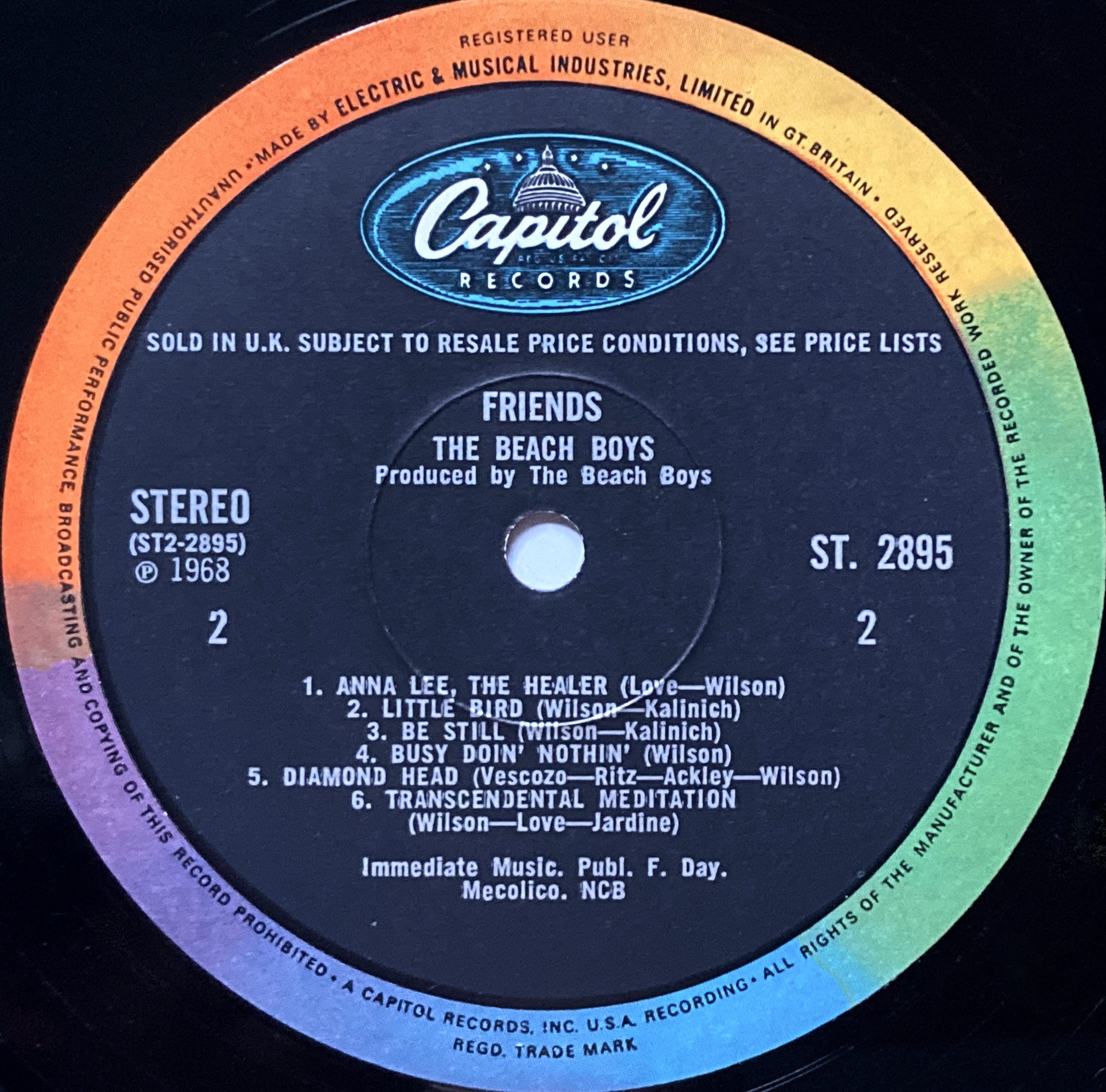 BEACH BOYS - Friends UK-orig Stereo LP 1968 - 4