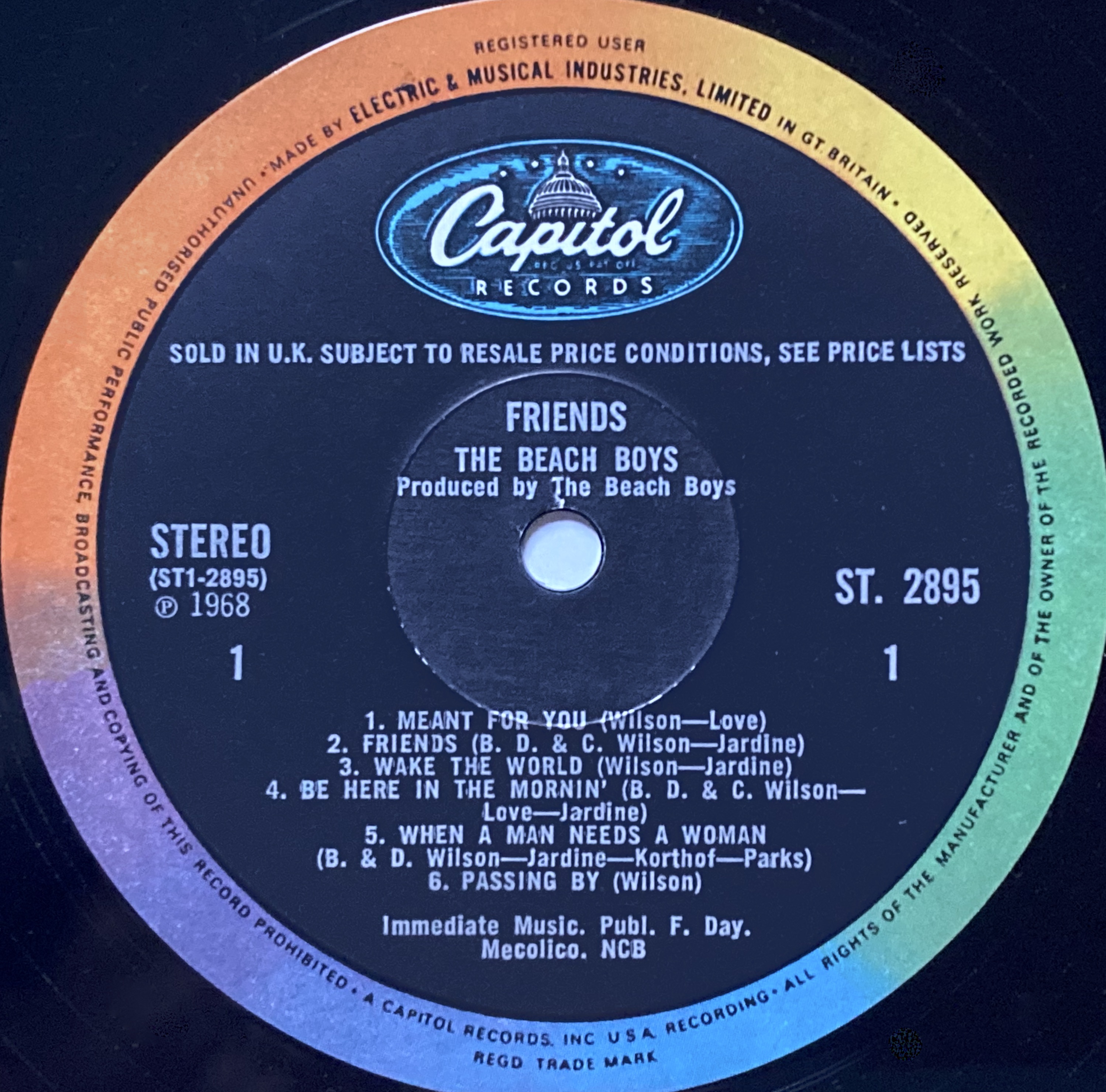 BEACH BOYS - Friends UK-orig Stereo LP 1968 - 3