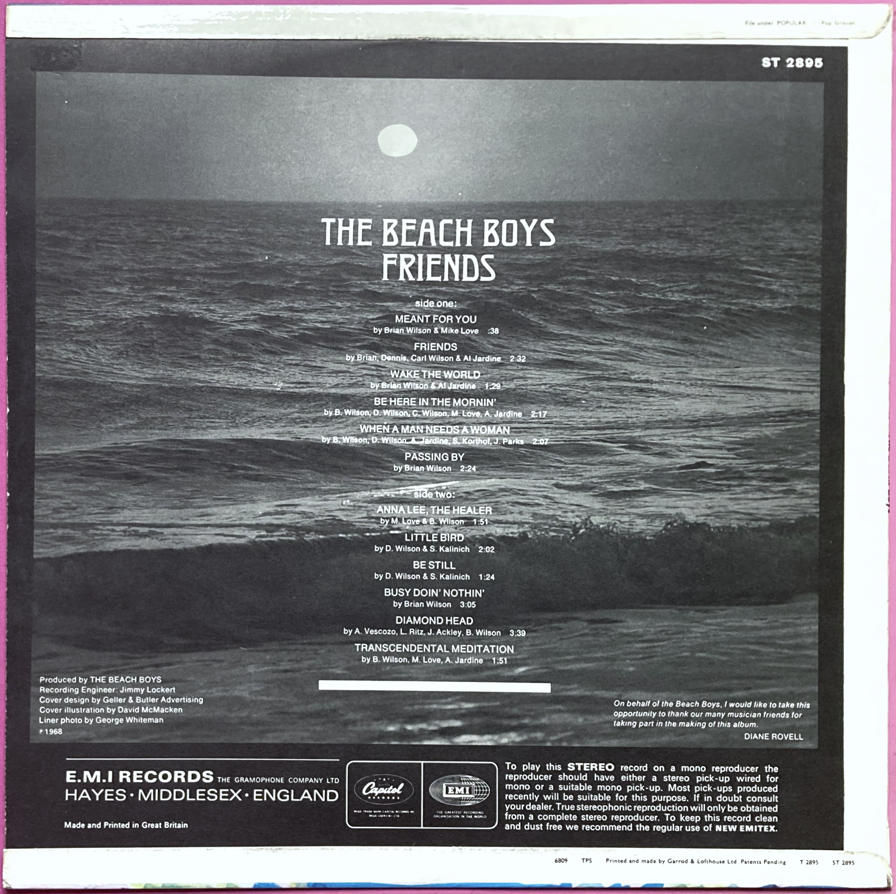 BEACH BOYS - Friends UK-orig Stereo LP 1968 - 2