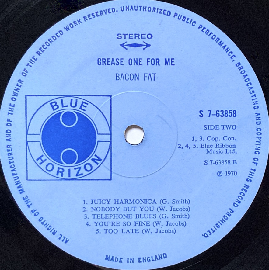 BACON FAT - Grease one for me UK-orig LP 1970 - 4