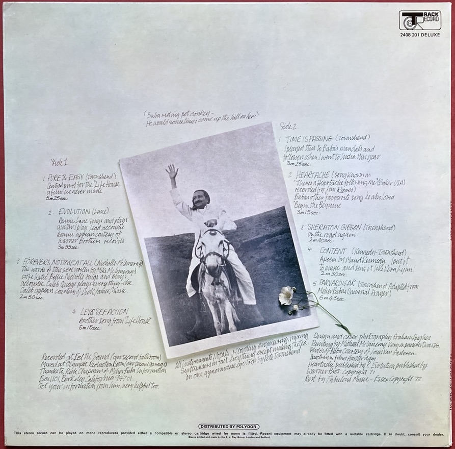 PETE TOWNSHEND - Who came first UK-orig Track LP 1972 - 3