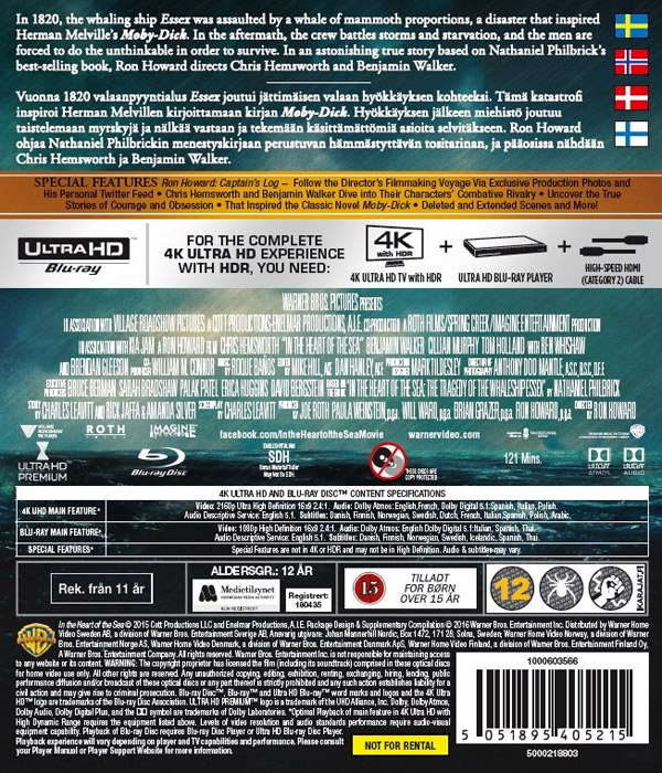In the Heart of the Sea (4K Ultra HD + Blu-ray) - 2
