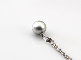 Perlenanhänger-Akoya in 18 Karat Weißgold 7.5–8 mm