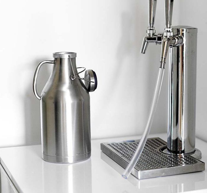 Rostfri growler, 2 l - 3