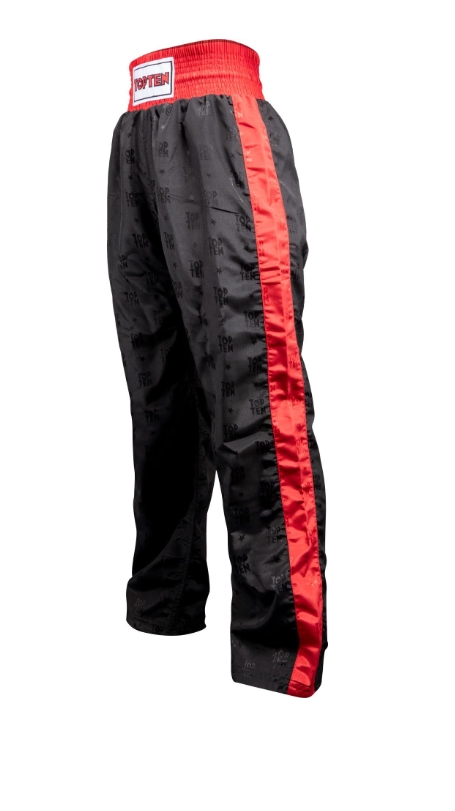 Topten trouser Classic Logo, Black/Röd