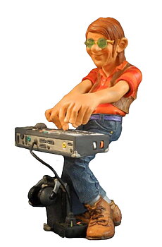 Statyett: Big Bang Band - Rock Keyboardist 21cm