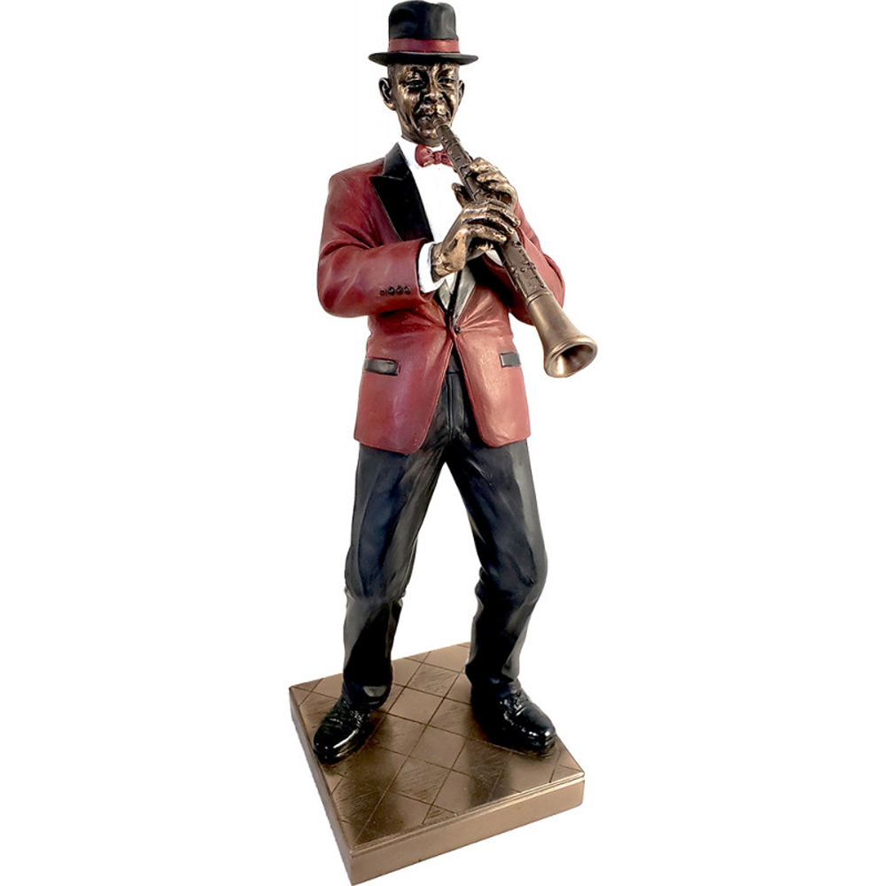 Statyett: Jazzfigur - Klarinett 31 cm