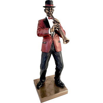 Statyett: Jazzfigur - Klarinett 31 cm