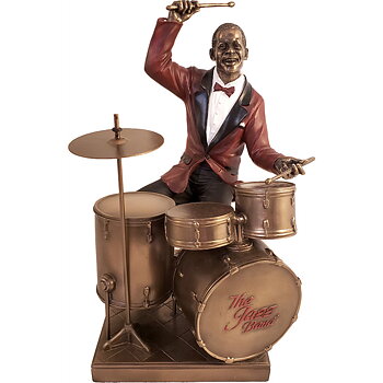 Statyett: Jazzfigur - Trummor 27 cm