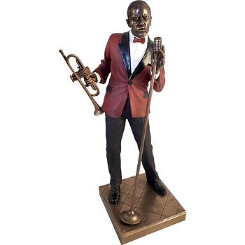 Statyett: Jazzfigur - Sångare 29 cm