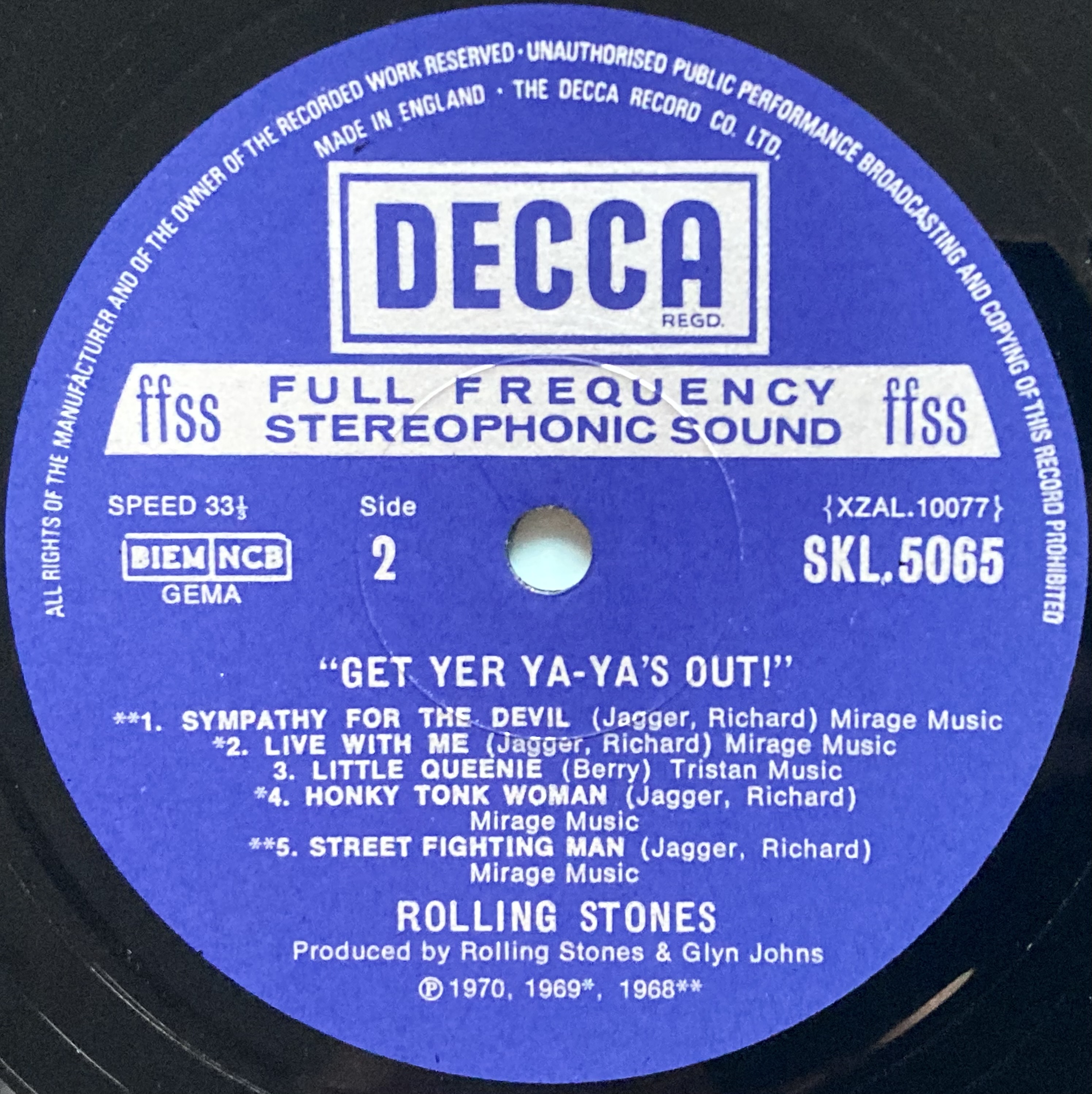ROLLING STONES - Get yer ya-ya´s out UK-orig LP 1970 - 4