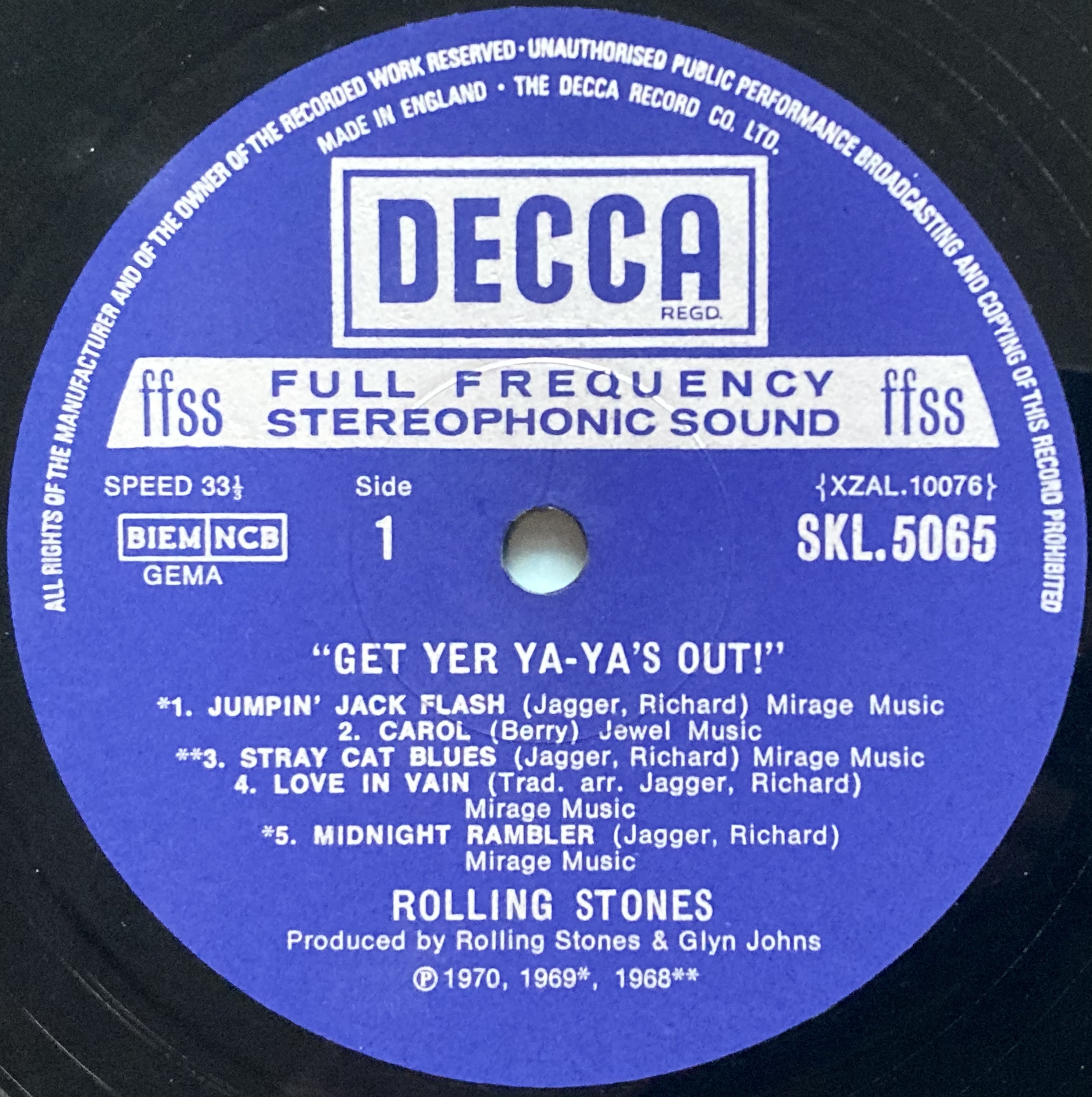 ROLLING STONES - Get yer ya-ya´s out UK-orig LP 1970 - 3