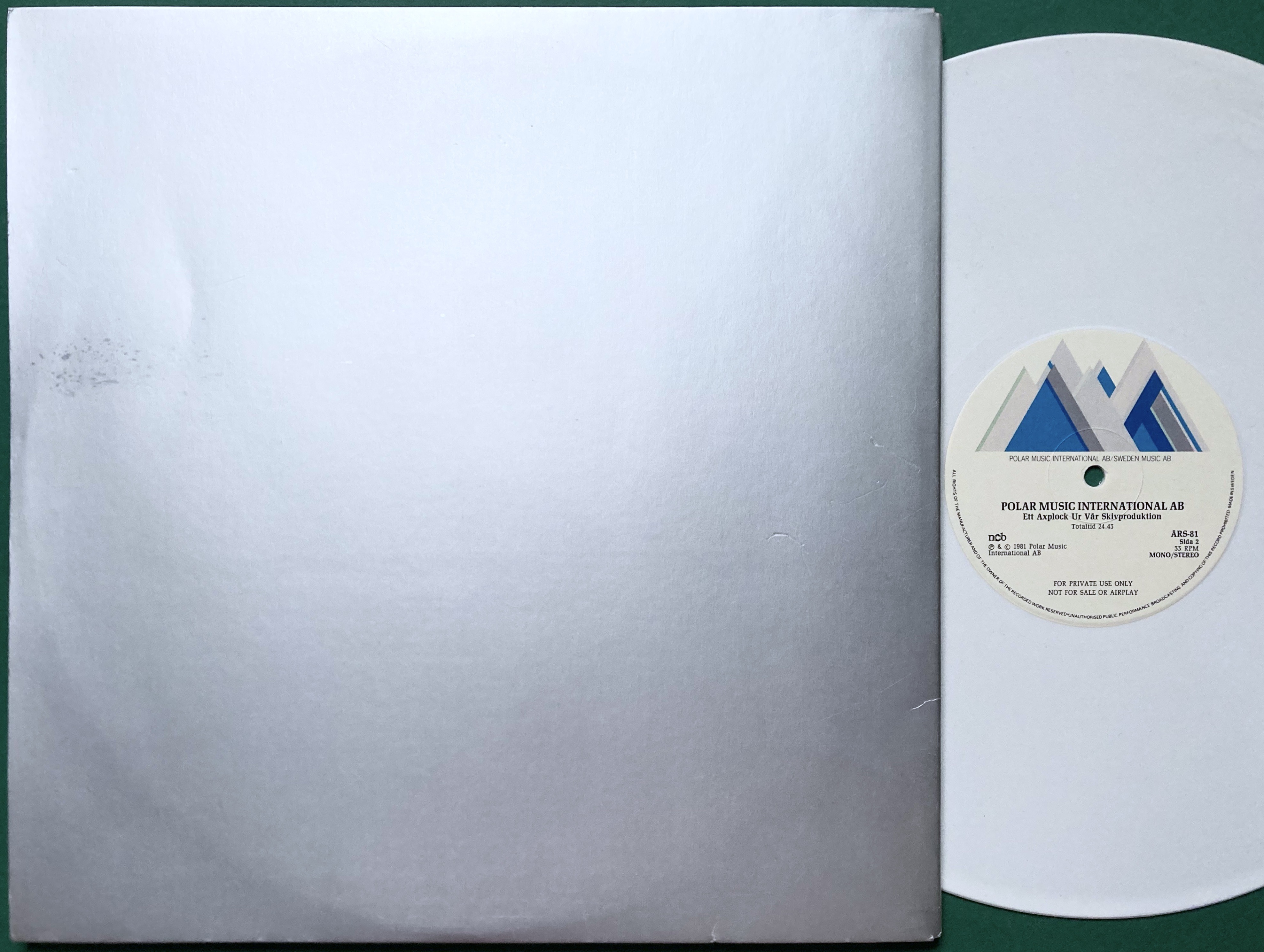 (ABBA) POLARGRUPPEN EKONOMIPAKET I ORD OCH TON - Sweden Music Ab - Ett Urval Av Våra Förlags Rättigheter LP + häfte 1981 - 2
