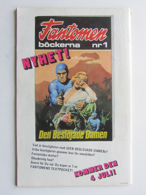 Fantomen 1973 17 Vg - 2