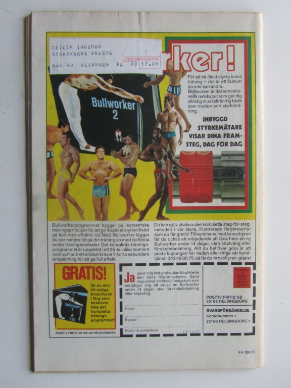 Fantomen 1973 20 Vg+ - 2