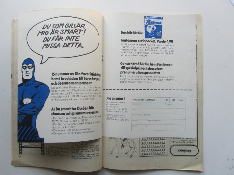 Fantomen 1973 21 Vg+ - 4