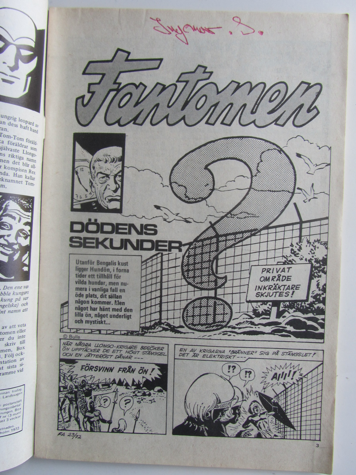 Fantomen 1972 23 Vg - 3