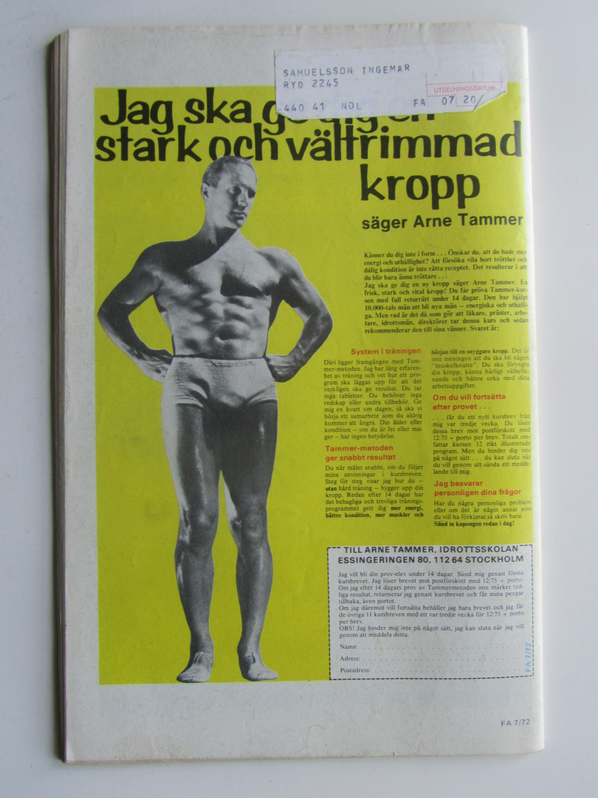 Fantomen 1972 07 Vg - 2
