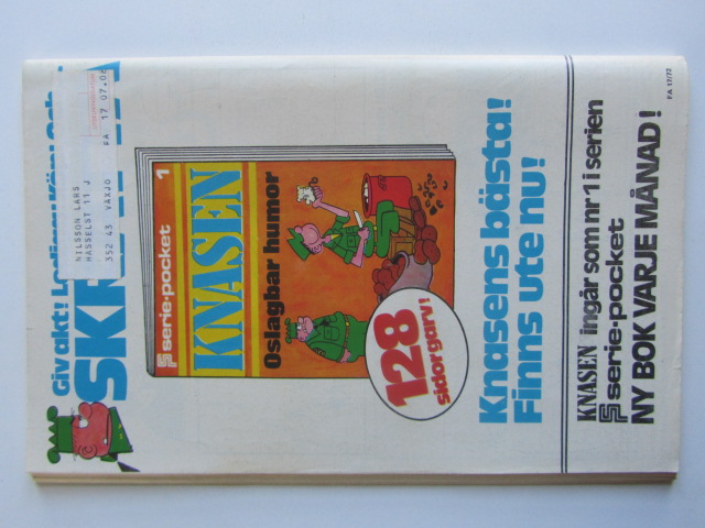 Fantomen 1972 17 Vg+ - 2