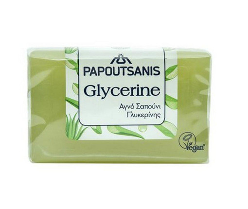 Glycerine soap with the scent of aloe tonic, 125g, papoutsanis